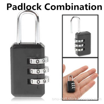 Custom Metal Resettable 3 4 Digit Combination Padlock for Travel